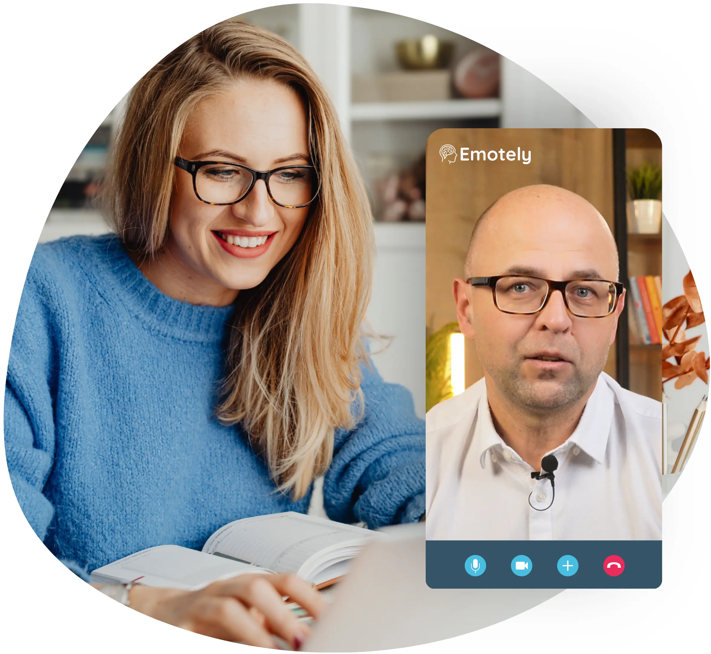 Pacjentka korzysta z terapii indywidualnej online w Emotely.
