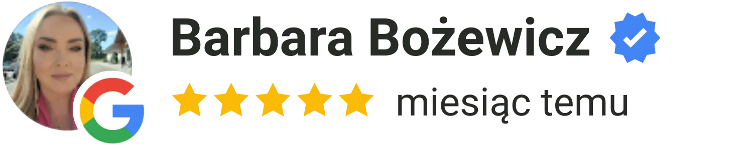 Recenzja 5 gwiazdek w Google – opinia zadowolonej klientki terapii online