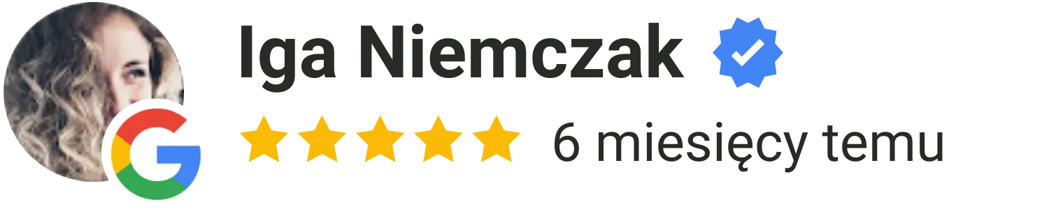 Recenzja 5 gwiazdek w Google – opinia zadowolonej klientki terapii online